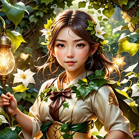 {Ultrarealistic, HyperRealistic, Realistic, HDMI Quality, 4K, 8k}, SUPER PERSPECTIVE, WIDE SHOT, of Ayase Aragaki, award winning illustration, fantasy art, faetastic 1girl, cute pose, strong gust of wind, faetastic flower, ivy, plant girl, outdoors, glowing light particles, still life, from above, <lora:superpers:1>,<lora:Surreal_World:0.9>, <lora:FaeStyle:0.5> <lora:SDXLFaeTastic2400:0.6> <lora:retro:1>, wtrclr, wind element, <lora:GL0W_SD_1.5__Brightness:0.7> <lora:aragaki_ayase_v1:1> <lora:floaty_anime_v2:1> <lora:Mantis_Style:1>