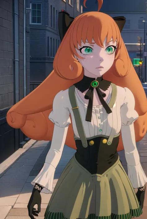 pennypolendina, <lyco:pennypolendina-lyco-nochekaiser:1>,
penny polendina, long hair, (green eyes:1.5), ahoge, orange hair, frec...