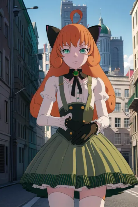 pennypolendina, <lyco:pennypolendina-lyco-nochekaiser:1>,
penny polendina, long hair, (green eyes:1.5), ahoge, orange hair, frec...