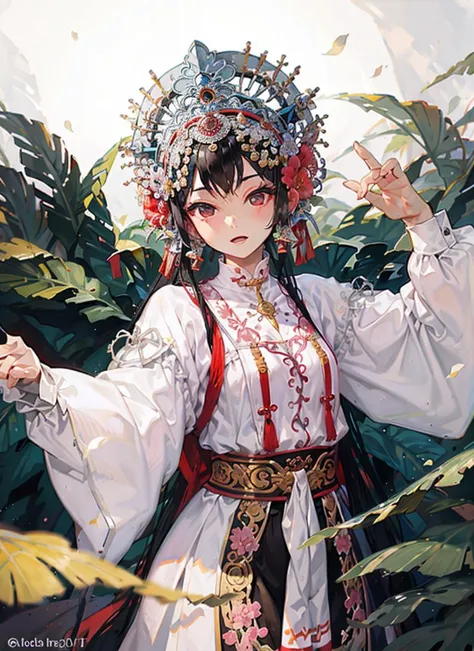 masterpiece,1girl,chinese clothes, opera costumes <lora:ChineseOperaCostumes_v10:0.6>
