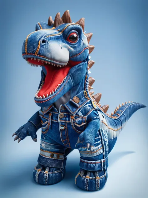 A T-rex made out of ral-jeans <lora:ral-jeans-sdxl:1>