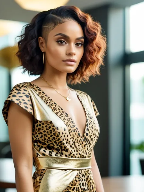 (fullbody photo:1.9), (full length:1.9), (full body:1.9), (Kehlani from Seychelles, 21 year old, (mid-back length:1.2) Beehive, ...