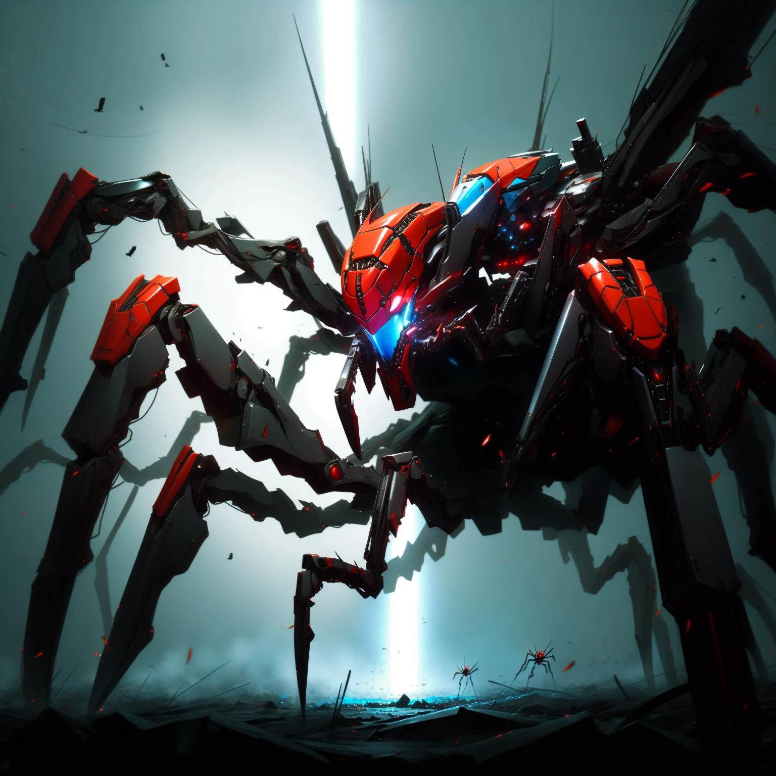 arachnophobiaAI, RRS spider mech   