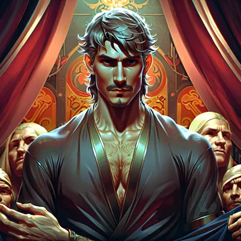 Male, masculine, rugged, men, (gay:0.86), queer,,,, dark, intricate, highly detailed, digital painting, artstation, concept art, smooth, sharp focus, illustration, art by artgerm and greg rutkowski and alphonse mucha
<lora:!action-sdxl-V0.5:0.8> <lora:DarkMatterXLv2:0.5> <lora:Detailed Interior Style SDXL v1:0.5> <lora:Unsettling:0.2> <lora:Dark_Particles_Style_SDXL:0.5>