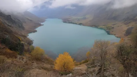 sky,lake,mountain,tree,ground,lake+++,HDR 4K, landscape Photography, natural soft colors,best quality, atmospheric scene