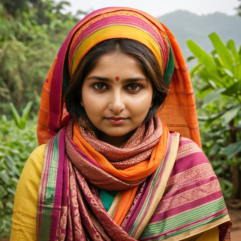 中景, (傑作:1.2), (最好的品質:1.2), Pooja Chatterjee 的肖像照, 獨自的, 1個女孩, 黑髮, 简单的, 家常的, 被掩蓋, 穿著多件紗麗, 5 件紗麗一件一件疊在另一件上面, 戴著一條遮住脖子的紗麗圍巾, 頭上戴著紗麗圍巾, 多層, 沒有皮膚顯示有點像紗麗忍者, (細緻的眼睛:1.2), 超細緻的肌膚, 詳細的臉部, 臉上有光, 逼真的皮膚, 随机姿势, (超清晰影像:1.2), 逼真的皮膚 textures, 非攻击性, 非触发, 健康, 符合 Civita TOS 規則, 符合 Civita TOS 指南, 不會因為違反 Civitai TOS 而被刪除的內容