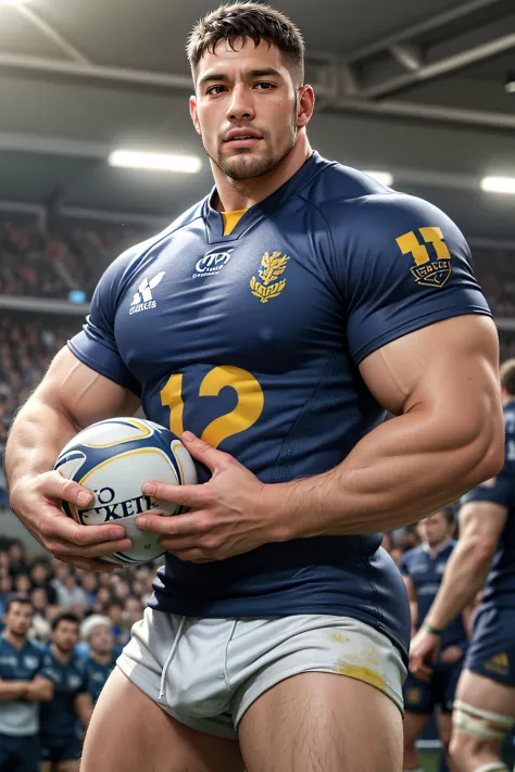 masterpiece,best quality,highres,absurdres,ray tracing,
1man,big muscle, thick arms, thick thighs,big bulge,rugby jerseys,rugby players,rugby field,<lora:turbomale_LoraV6:1>,
ultra-fine painting,sharp focus,extreme detail description,Professional,Highly de...