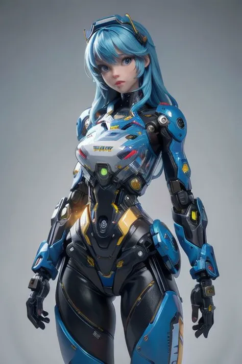 women, mechanic parts, yellow and blue mix, slim,((clear mechanism)),(((best quality, masterpiece))),(((clear texture))),(((detailed texture))),(((high resolution))),<robot:0.5><roblit:0.40>