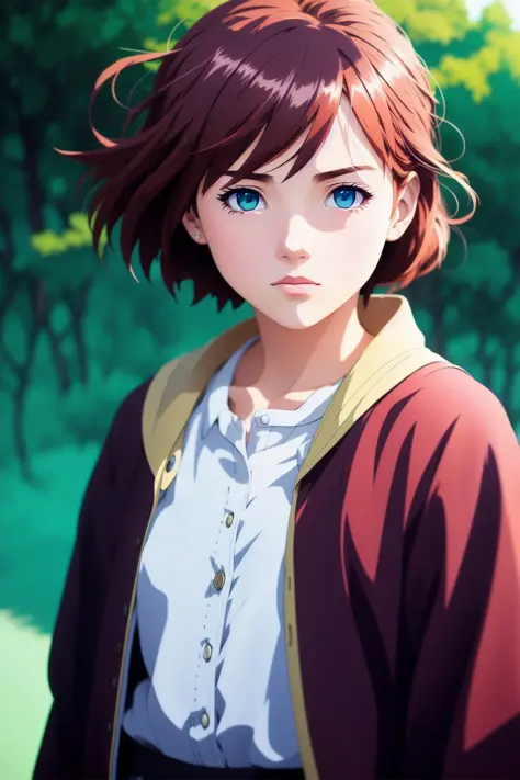 1girl, color digital painting, trending on artstation, concept art, hyperrealism, cinematic lighting, Studio Ghibli, Anime Key Visual, Professional photo, cel shading, anime coloring, (anime screencap:1.2), (highly detailed,masterpiece, best quality:1.1)