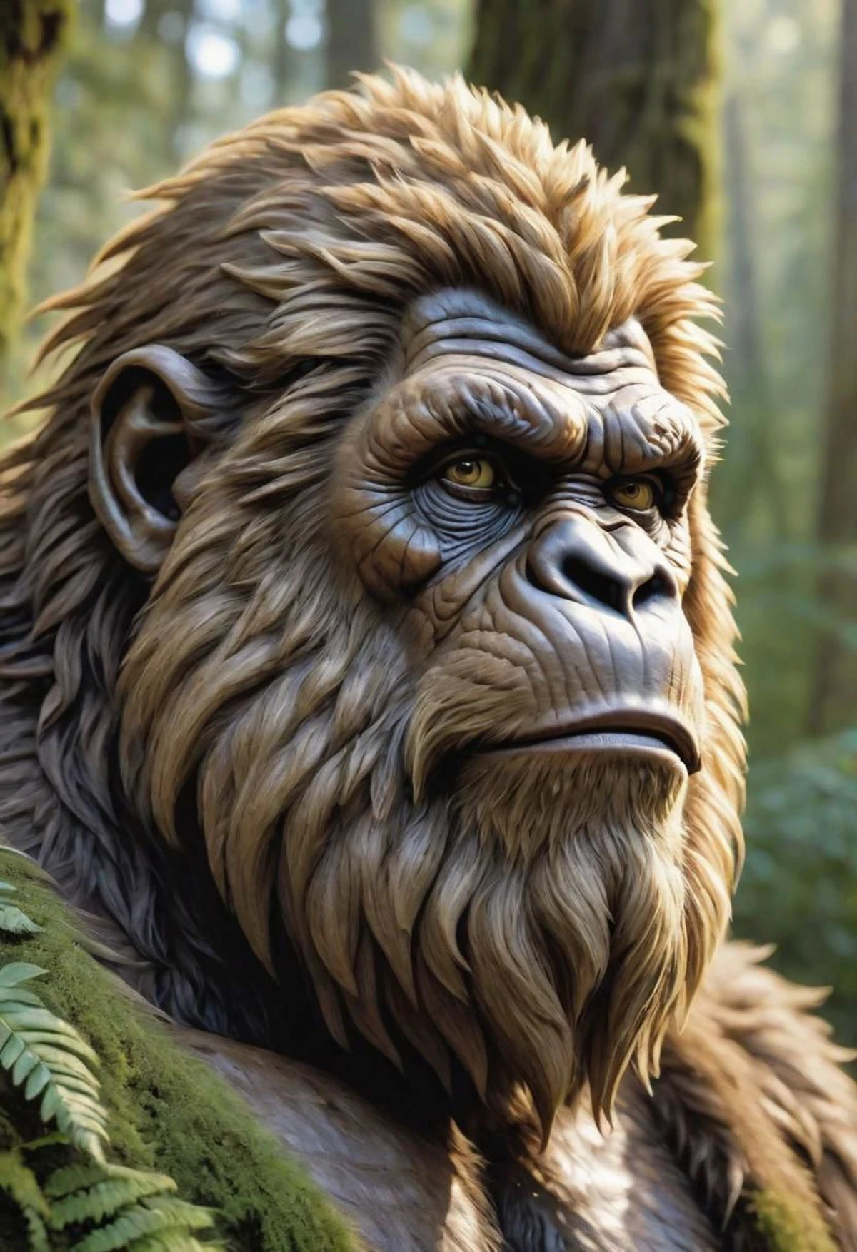 Sasquatch 特点 bust  by Joe Jusko, 35 毫米, F/2.8, 极其详细和复杂, 特点, 超极化主义者, 优雅的, 华丽的, 美丽的, 异国情调, 揭示, 有吸引力, 吸引人的, 恋爱的, 超现实主义, 非常详细, Flickr 上的热门