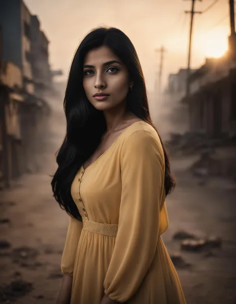 cinematic film still 1girl, extremely beautiful, raw photo of <lora:anuLoraXL_gnd:1> anuloraxl_gnd, black hair, long hair, brown...