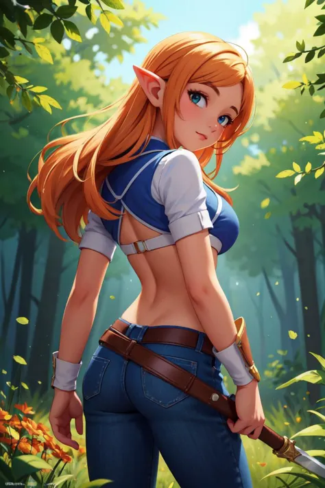 (masterpiece, top quality, best quality, official art, beautiful and aesthetic:1.2), (volumetric lighting), 1girl, solo, elf, wa...