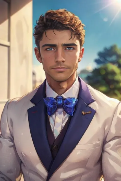 Disney, animation, expressive eyes, perfect face, 
1man, handsome man, looks like Nick Topel, nicktopelkm, formal clothes, deter...