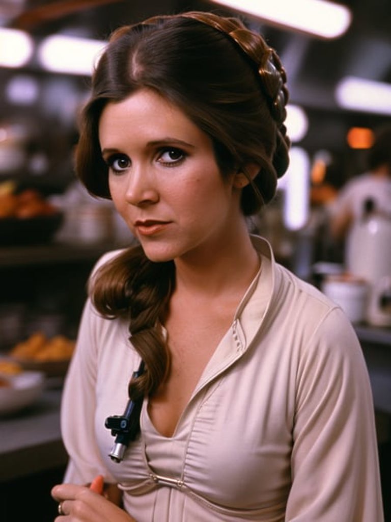 NSFW 1.5))) full body photo of Carrie Fisher, 20 years old - SeaArt AI