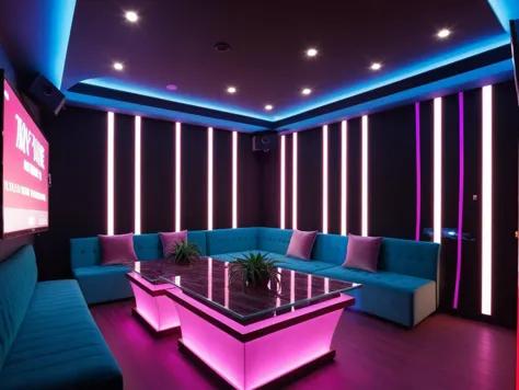 <lora:JJsKaraokeRoom_XL:1>,((Karaoke Room)), dramatic lighting, Masterpiece, high quality, best quality, authentic, super detail...