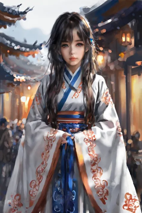 Masterpiece, best quality, 1girl,  <lora:kwFemale_Beta40-SDXL_v1:1>, waifu, a painting in the style of guidao style