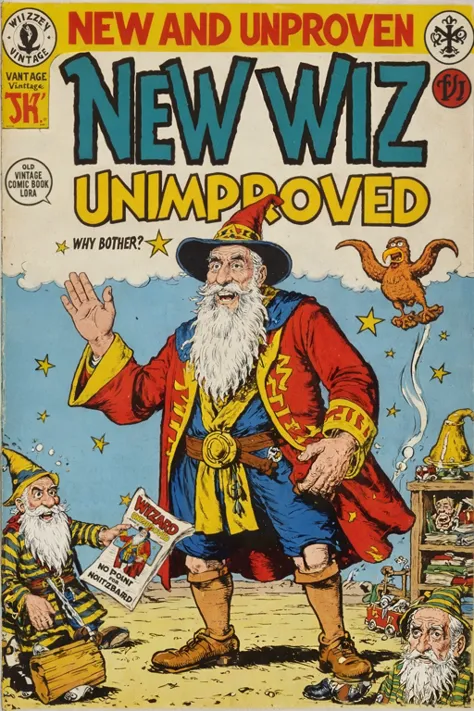 The Wizard's Vintage Comic Book Cover