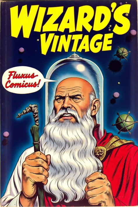 The Wizard's Vintage Comic Book Cover