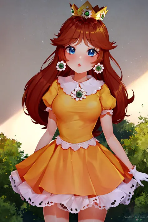 <lora:Puppypaww_Style:0.8>, (masterpiece, best quality), 1girl,   <lora:princessdaisy-lora-nochekaiser:1> princess daisy, blue e...