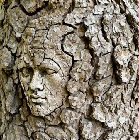 sculpture head of venus, texture treebark <lora:treebark:0.8>