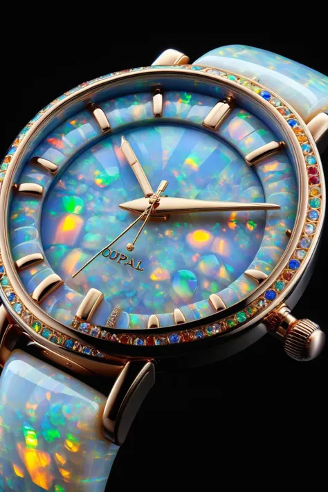 ral-opal,<lora:ral-opal-sdxl:1>,
A gorgeous and precious mechanical dial embellished with colorful gems,