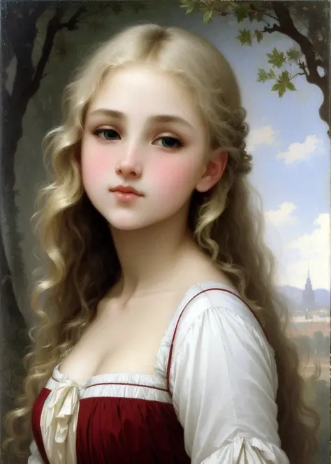 A painting by William Bouguereau, 'aesthetically pleasing', exquisite, polished, refined, sophisticated, tasteful, harmonious, w...