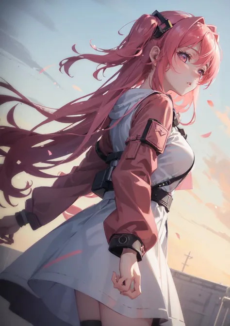 1girl, mature, (Raleigh scattering:1.6) , sky,  look toward sky,  (anime girl:1.4), exploring , walking, pink eyes,(no pupils:1.3),(empty eyes:1.3), cave ,(solo:1.4),(medium breasts:1.1)
//
, , Aerial Shot, Helicopter Shot, Three-Quarter Turn Camera Staging, From Side, From Behind, Looking Away From Viewer,