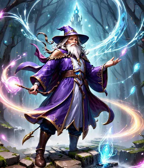 hd, fantasy background, wizard