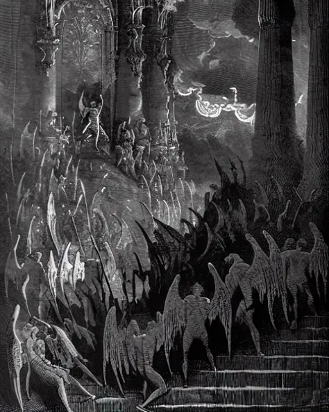 Paradise Lost Gustave Dore 1866