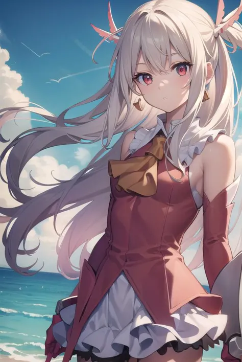 illyasvielvoneinzbern, <lyco:illyasvielvoneinzbern-lyco-nochekaiser:1>,
illyasviel von einzbern, blonde hair, hair between eyes, long hair, (red eyes:1.5),
BREAK boots, detached sleeves, earrings, feather hair ornament, feathers, gloves, hair ornament, jewelry, layered skirt, long sleeves, magical girl, miniskirt, pink footwear, pink shirt, pink sleeves, pleated skirt, shirt, skirt, sleeveless, sleeveless shirt, staff, thigh boots, thighhighs, wand, white feathers, white gloves, white skirt, zettai ryouiki,
BREAK outdoors, city, sky, cloud, sun,
BREAK looking at viewer, (cowboy shot:1.5),
BREAK <lyco:GoodHands-beta2:1>, (masterpiece:1.2), best quality, high resolution, unity 8k wallpaper, (illustration:0.8), (beautiful detailed eyes:1.6), extremely detailed face, perfect lighting, extremely detailed CG, (perfect hands, perfect anatomy),