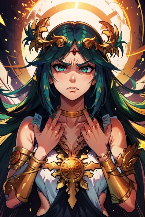 (masterpiece, best quality),  intricate details,
1girl,    <lora:GAME_palutena_aiwaifu-10:0.8> palutena_aiwaifu,aiwaifu,green ha...