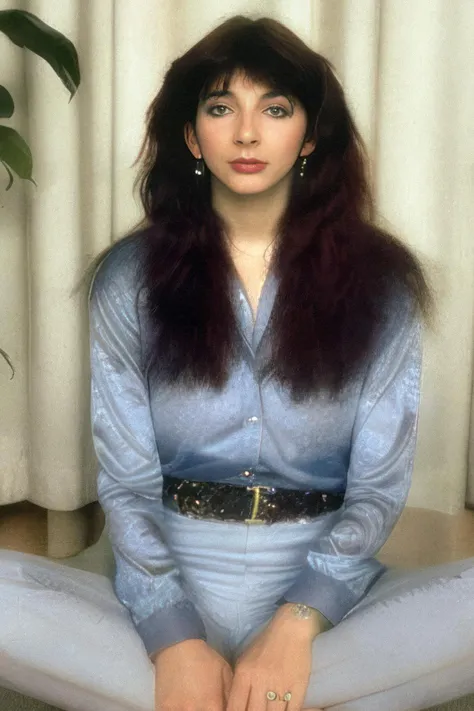 Foto de Katebush (olhando:1.2) no visualizador, fotografia profissional, Zeiss 50mm F8, foto premiada, Papel de parede unity 8k, ultra detalhado, lindo, estética, iluminação perfeita