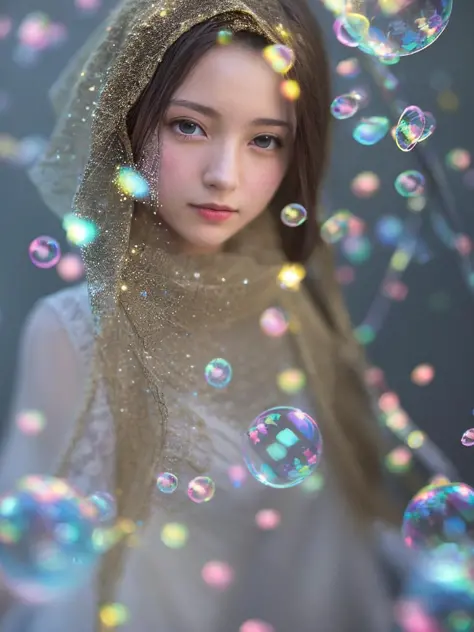 (best quality, masterpiece:1.2),ultra detailed,(photo realistic:1.4),solo,cute girl,bikini, light_particles,<lora:KiraKiraEffect_v1:0.3>,soap_bubble,<lora:SoapBubble_v1:0.3>