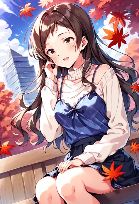 score_9, score_8_up, score_7_up, source_anime break
kitazawa shiho, atmn-clrs-wrld, 1girl, solo, brown hair, brown eyes, autumn ...