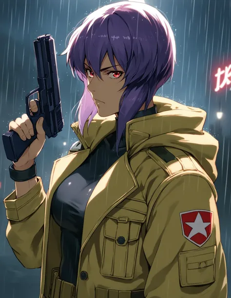 score_9,  score_8_up, score_7_up, source_anime, <lora:confetti-extract-ponyxl:1> 1girl, solo, kusanagi motoko, ghost in the shel...