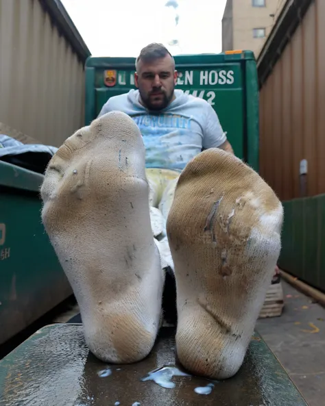 Male feet pose / barefoot