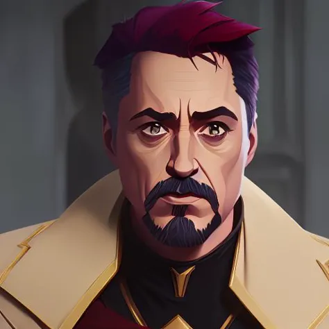 arcane style, robert downey Jr as Iroman