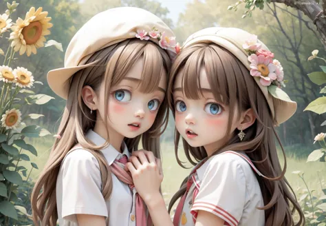 2人の女の子,