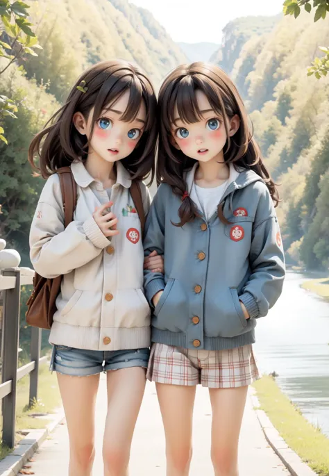 2人の女の子,