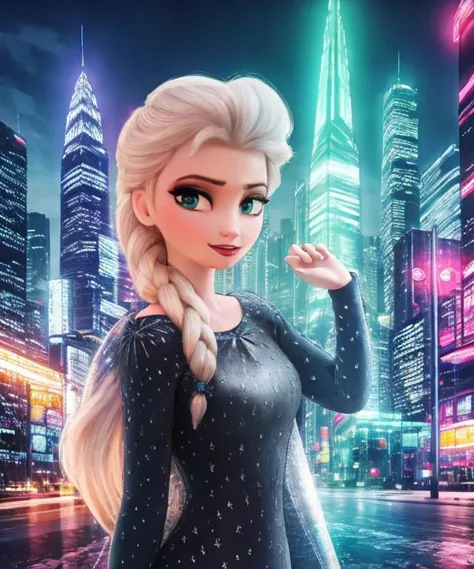 a poster of elsa from frozen princess