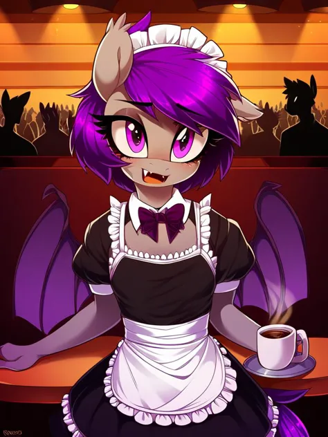 a close up of a cartoon character holding a cup of coffee