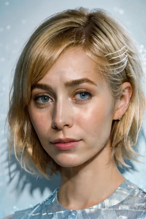 photoshoot of cmt, (blonde hair), (short hair cut), detailed skin texture, (blush:0.2), (goosebumps:0.3), (light blue dress), subsurface scattering, Photorealistic, Hyperrealistic, Hyperdetailed, analog style, hip cocked, demure, detailed skin, matte skin, soft lighting, subsurface scattering, realistic, heavy shadow, masterpiece, best quality, ultra realistic, 8k, golden ratio, Intricate, High Detail, film photography, soft focus <lora:CristinMilioti-RealVision-V1.0:1>