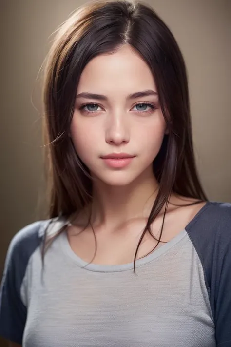 dressed, (photo realistic:1.4), (hyper realistic:1.4), (realistic:1.3),
(smoother lighting:1.05), (increase cinematic lighting quality:0.9), 32K,
1girl,20yo girl, realistic lighting, backlighting, light on face, ray trace, (brightening light:1.2), (Increase quality:1.4),
(best quality real texture skin:1.4), finely detailed eyes, finely detailed face, finely quality eyes,
(joy, blush), (tired and sleepy and smile), t-shirts, cowboy shot