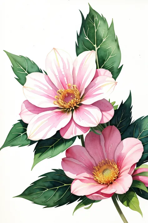 (masterpiece, beat quality, official art, watercolor sketch), a flower