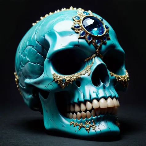 gem encrusted skull