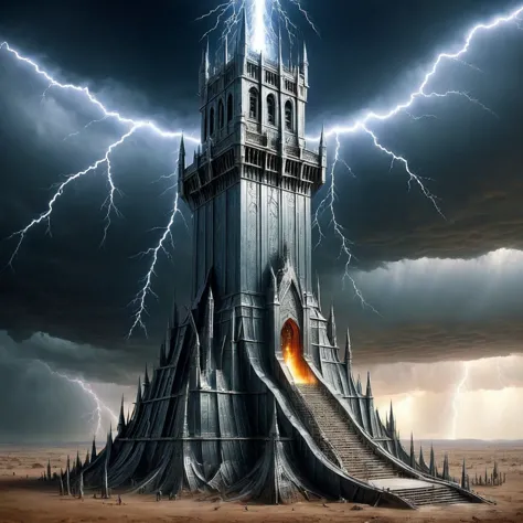 a close up of a tower with a fire inside of it