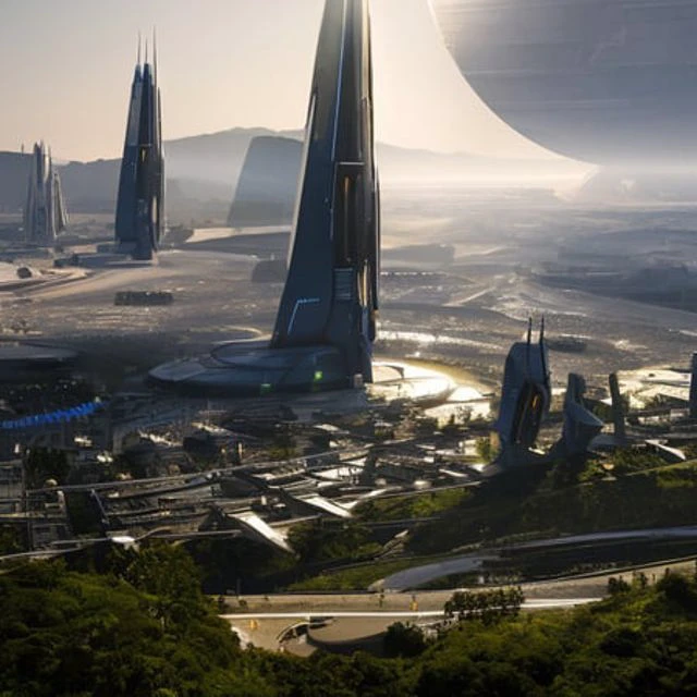 landscape of a futuristic sci fi city, sci fi, ultra realistic, high resolution, city