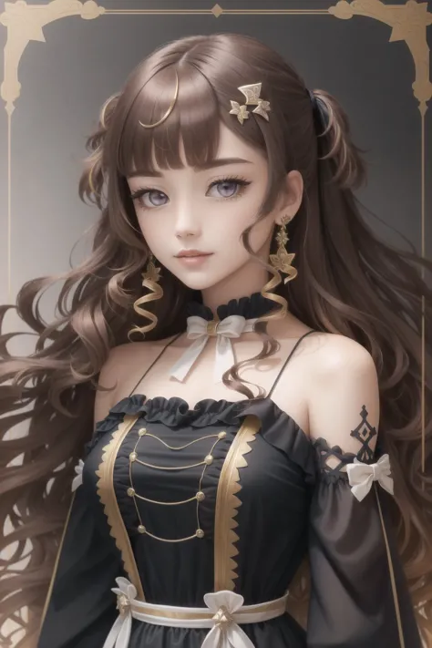 best quality, intricate details,

 <lora:anyaMelfissaHololive_v1:0.8> anya melfissa, very long hair, hair ornament, black dress,