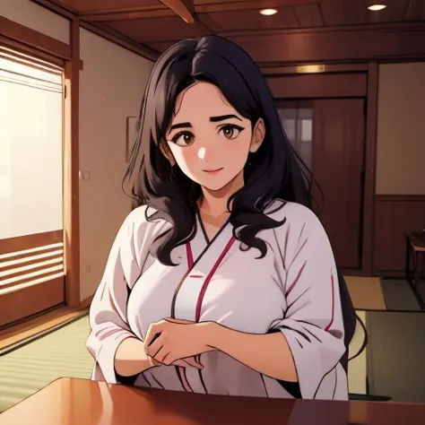 (masterpiece:1.4), high quality, high definition, sharp focus, detailed face, anime, best quality, 4k, 8k, absurd resolution, intricate detail, detailed eyes, animation, illustration, highly detailed, highres, extremely detailed, ETO_OCC, black hair, curly hair, longhair, thick eyebrows, long hair, (looking at viewer:1.4), (plump:1.2), (hazel eyes:1.3), lora:perfetfingers:1>, pureerosface_v1, prettify, OverallDetail, Illust-InstaFilter, hotify, edgQuality, Earth-QualityPos, BodyPositive, Best_QualityPos, applecheek, 1girl, barefoot, full body, large breasts, shy, embarrassed, indoors, (perfect arms), (detailed hands) gasping, ecstasy, seductive smile washitsu,tatami,shouji washitsu,tatami,shouji, haori, japanese clothes, lying, on back, futon