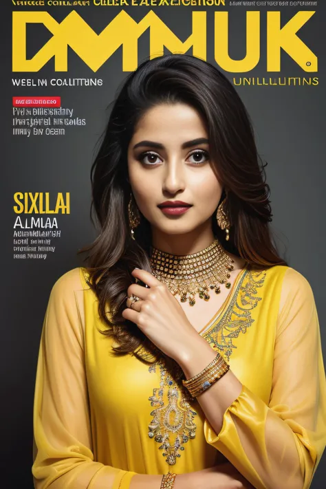 anusha alam on the cover of emmuk magazine